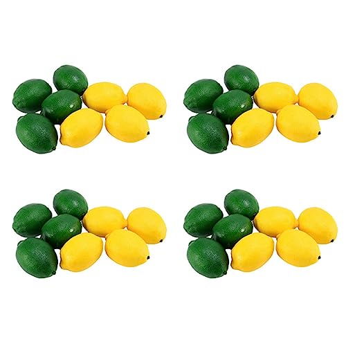 ClAZTyict 32 Pack Kuenstliche Gefaelschte Zitrone Limette Obst Fuer Vase Gefuellt Familienkueche Party Decor, Gelb und Gruen ClAZTyict 32 Pack Kuenstliche Gefaelschte Zitrone Limette Obst Fuer Vase Gefuellt Familienkueche Party Decor, Gelb und Gruen von ClAZTyict