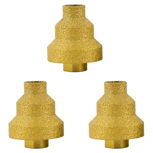 ClAZTyict 3Stück 20-35-50 mm Diamant-Fase-Bohrer, Winkelschleifer, Säge, M10-Gewinde zum Vergrößern Von Marmor, Fliesen, Mauerwerk, Beton, Porzellan von ClAZTyict
