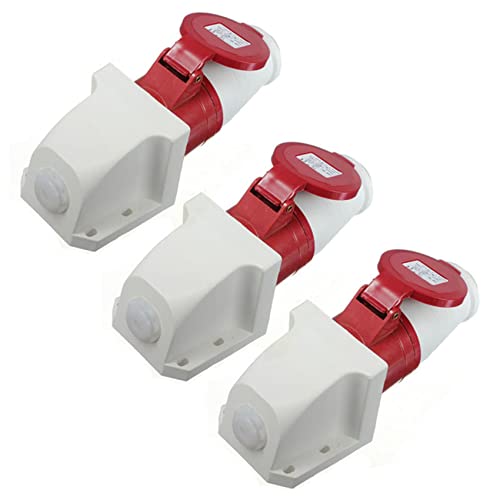 ClAZTyict 3X 16A 5-Poliger Stecker & Buchse Wetter IP44 3 Phase 380-415V 3P + N + Erde 16A von ClAZTyict