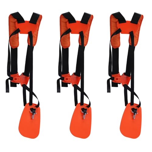 ClAZTyict 3X Doppelter Schulter Gurt Rasen Trimmer Freischneider Gurt Garten Power Pruner Gelb von ClAZTyict