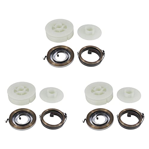 ClAZTyict 3X Elektrische Einfacher Rolle mit 2 Federn Fit Für 4500 5200 5800 45Cc 52Cc 58Cc Teile Für Kettensägen von ClAZTyict