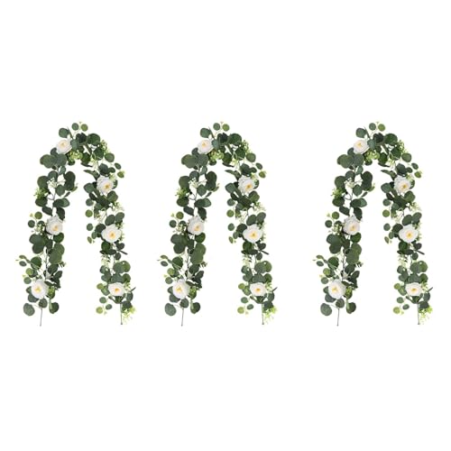 ClAZTyict 3X Eukalyptusgirlande und Hängende Künstliche Eukalyptusblätter Als Hochzeitshintergrund für Den Bogen ClAZTyict 3X Eukalyptusgirlande und Hängende Künstliche Eukalyptusblätter Als Hochzeitshintergrund für Den Bogen von ClAZTyict