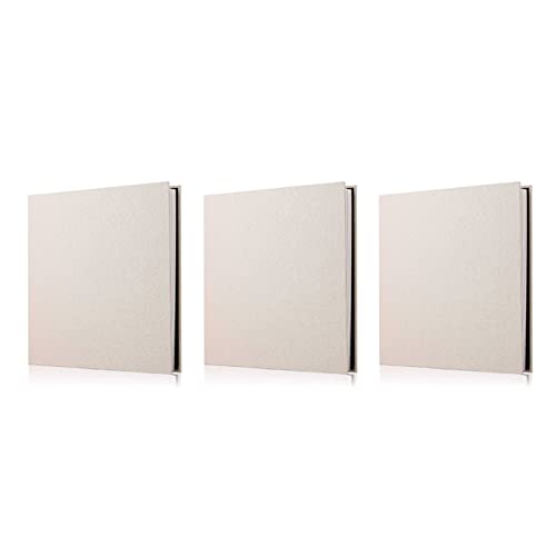 ClAZTyict 3X Foto Album Sammel Album Leinen DIY Erinnerungs Buch Dicke Seiten mit Schutz Folie Bilder Dauerhaft Speichern, Auswahl von ClAZTyict