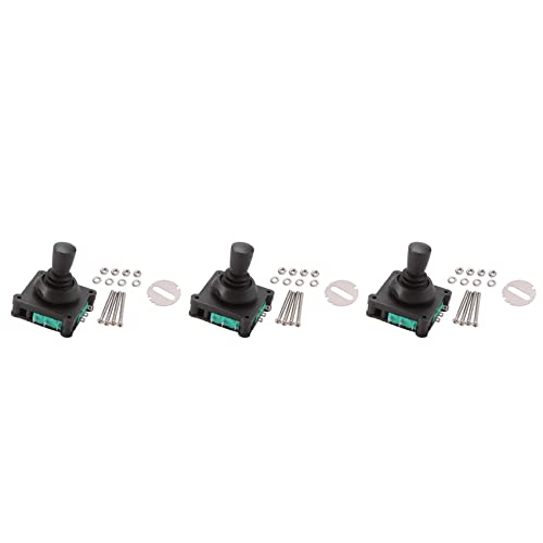 ClAZTyict 3X Joystick-Schalter AC 240 V 5 Ein 4 NO 4 NC Momentan 2,5 mm Befestigungsgewinde Joystick-Schalter von ClAZTyict