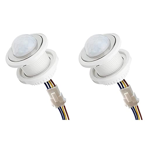 ClAZTyict 3X Mini-Bewegungssensor Lichtschalter 110-220V PIR-Sensor Intelligente ErkennungszeitverzöGerung Einstellbarer Infrarot-Induktionsdetektor von ClAZTyict