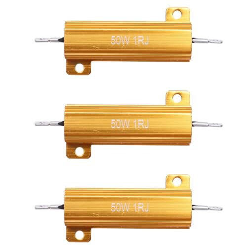 ClAZTyict 3X Schraube Tab Aluminium Drahtwiderstand 1 Ohm 5% 50 Watt von ClAZTyict