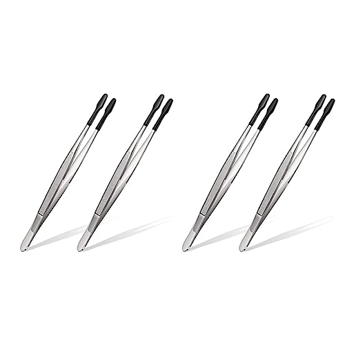 ClAZTyict 4 Stück Gummi Spitze Pinzette PVC Silikon Präzisions Pinzette Labor Industrielles Hobby Bast Pinzette Werkzeug Schwarz ClAZTyict 4 Stück Gummi Spitze Pinzette PVC Silikon Präzisions Pinzette Labor Industrielles Hobby Bast Pinzette Werkzeug Schwarz von ClAZTyict