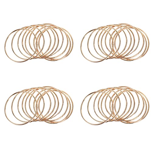 ClAZTyict 40 Paket 3 Gold Fänger Metallringe Reifen Makramee Ring Für Fänger und Kunsthandwerk von ClAZTyict