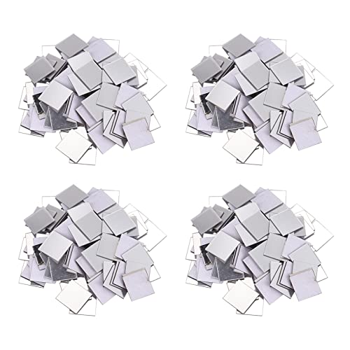 ClAZTyict 400 StÜCk Fliesen Wandaufkleber 3D Aufkleber Room Decor Stick (Silber) von ClAZTyict