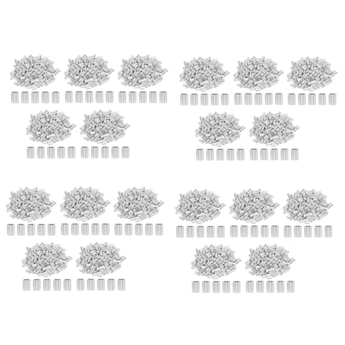 ClAZTyict 4000 StüCke 1/16 Kabel Ferrule Set Crimp Schleifen HüLse Aus Aluminium Legierung für Draht Seile von ClAZTyict
