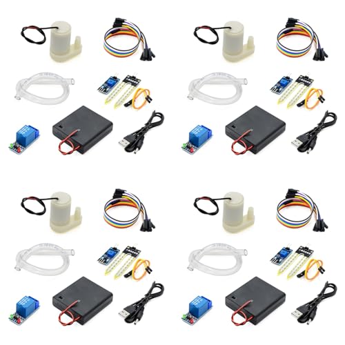 ClAZTyict 4Set Automatisches Bewässerungs-DIY-Kit Wasserpumpe Bodenfeuchtigkeitserkennung Garten Tropfbewässerung Bewässerungssystem ClAZTyict 4Set Automatisches Bewässerungs-DIY-Kit Wasserpumpe Bodenfeuchtigkeitserkennung Garten Tropfbewässerung Bewässerungssystem von ClAZTyict