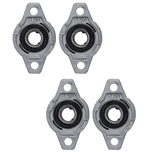 ClAZTyict 4X FL001 -Legierung 12mm Bore Selbstausrichtendes Kissen Block Flanschlager von ClAZTyict