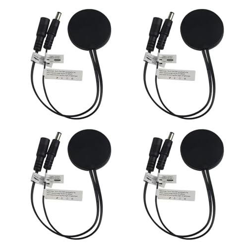 ClAZTyict 4X Holzpaneel LED Touch Sensor Dimmerschalter Versteckter Schalter Touchschalter für LED Streifen Schwarz von ClAZTyict