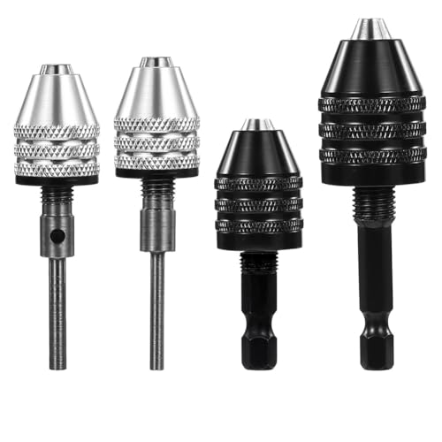 ClAZTyict 4er-Pack Rund- auf Sechskant-Adapter 1/4 1/8 1/16 Bohrfutteradapter Schnellspannbohrfutter-Bit Sechskant für Schlagschrauber-Umrüstung ClAZTyict 4er-Pack Rund- auf Sechskant-Adapter 1/4 1/8 1/16 Bohrfutteradapter Schnellspannbohrfutter-Bit Sechskant für Schlagschrauber-Umrüstung von ClAZTyict