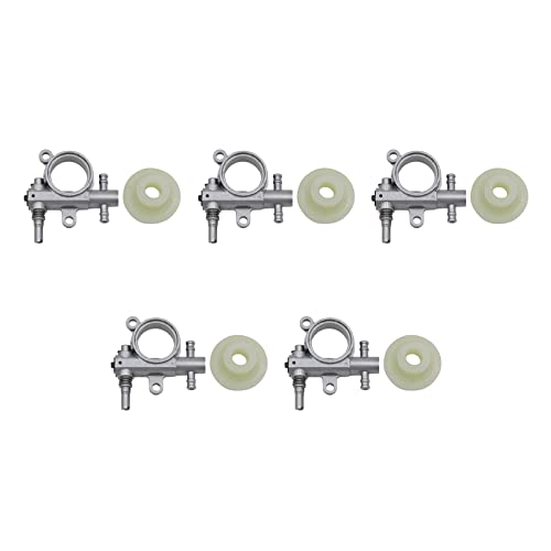 ClAZTyict 5 Set 2500/3800 Ketten Sägen Teile Ketten Sägen öl Pumpe mit Antriebs Rad Passend Für Ketten Säge 25CC / 38CC von ClAZTyict