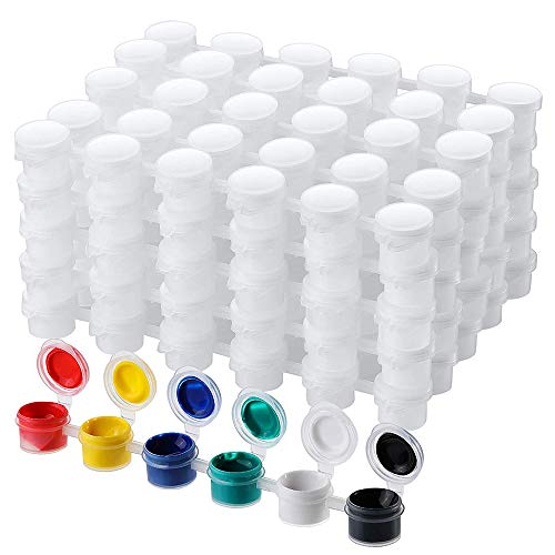 ClAZTyict 50 Streifen Leere Farb Streifen Farb Topf TöPfe Klare Lagerung Farb BehäLter Mini Mal Becher Topf 3 Ml / 0,1 Oz ClAZTyict 50 Streifen Leere Farb Streifen Farb Topf TöPfe Klare Lagerung Farb BehäLter Mini Mal Becher Topf 3 Ml / 0,1 Oz von ClAZTyict