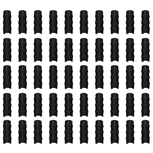 ClAZTyict 50 StüCke Schwarz GewäChs Haus Plastik Folien Rahmen Rohr Rohr und Film Clip Clamp Verbinder Kit Garten Werkzeug 20Mm von ClAZTyict