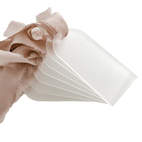 ClAZTyict 50 Stück Leere Hochzeits-Tischkarten Aus Mattiertem Acryl, Transparenter Bogen, Geschenkanhänger, Namensschild, Sitzplan, DIY-Platzmarkierung für Party ClAZTyict 50 Stück Leere Hochzeits-Tischkarten Aus Mattiertem Acryl, Transparenter Bogen, Geschenkanhänger, Namensschild, Sitzplan, DIY-Platzmarkierung für Party von ClAZTyict