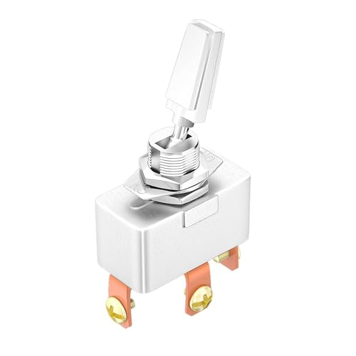 ClAZTyict 50A 12V DC Hochleistungs-Kippschalter, Auto-Modifizierter Hochstrom-Kippschalter, 1 Stück Metall von ClAZTyict