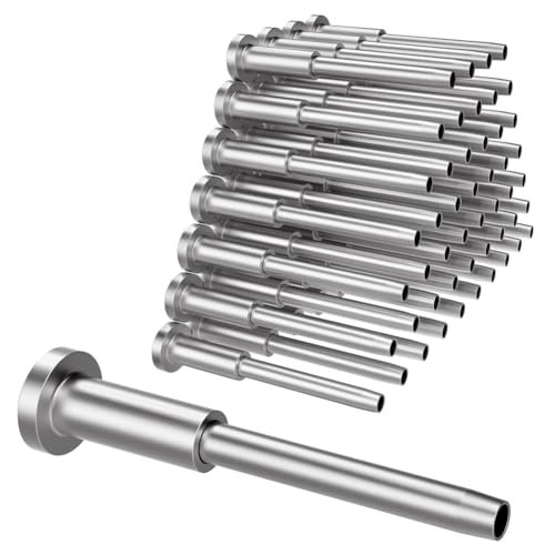 ClAZTyict 50er-Pack Unsichtbares Kabelgeländer-Kit, T316 Edelstahl 1/8 Unsichtbarer Empfänger und Pressbolzenende für Kabelgeländer ClAZTyict 50er-Pack Unsichtbares Kabelgeländer-Kit, T316 Edelstahl 1/8 Unsichtbarer Empfänger und Pressbolzenende für Kabelgeländer von ClAZTyict