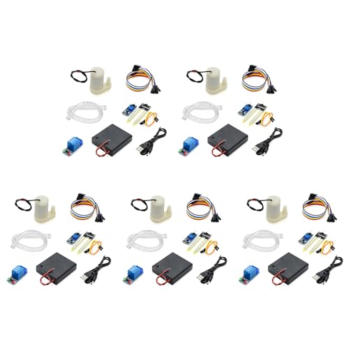 ClAZTyict 5Set Automatisches Bewässerungs-DIY-Kit Wasserpumpe Bodenfeuchtigkeitserkennung Garten Tropfbewässerung Bewässerungssystem von ClAZTyict