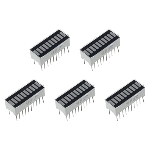 ClAZTyict 5X 10 Segment Rot LED Bar - Graph Anzeige von ClAZTyict