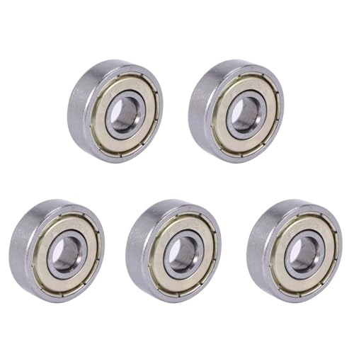 ClAZTyict 5X 626Z Doppelt Abgedichtete Lager 6X19X6Mm Kohlen Stoff Stahl Silber von ClAZTyict