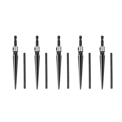 ClAZTyict 5X Reibahle 3-13 mm Sechskantschaft Reibahle Geriffelte Handgehaltene Stahl Brücken Stift Loch Fase Holzbearbeitungs Schneid Werkzeug Bohrer Reibahle von ClAZTyict