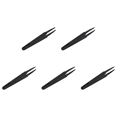 ClAZTyict 5X Schwarz Kunststoff Anti Pinzette Reparatur Werkzeug von ClAZTyict