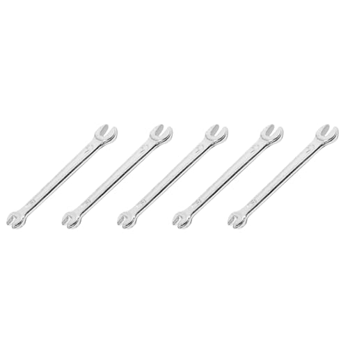 ClAZTyict 5X Silberton 5.5mm X 7mm U Form Doppelgabelschluessel Schraubenschluessel Werkzeug von ClAZTyict