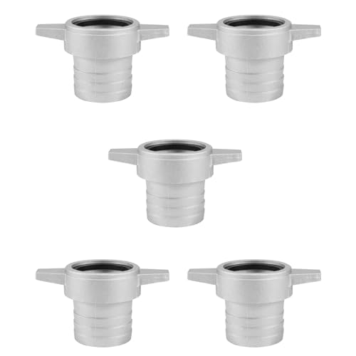 ClAZTyict 5X Wasser Pumpen Anschlüsse 2 Aluminium Rohr Verbindung Schlüssel mit Gummi Dichtung Pumpen Anschluss Rohr Anschluss von ClAZTyict