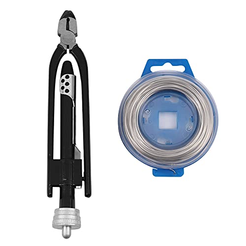 ClAZTyict 6 Flugzeug Sicherheits Draht Set Lock Twist Twister Werkzeug / 15M Rolle 0,7 Mm Edelstahl Sicherheits Schloss Draht von ClAZTyict
