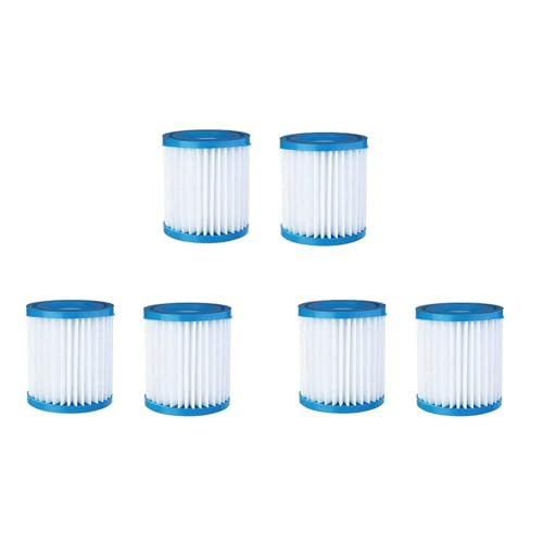 ClAZTyict 6 Teilige Poolfilterpatronen Typ H Pool Filter für Pool Filter Pumpen Reiniger von ClAZTyict
