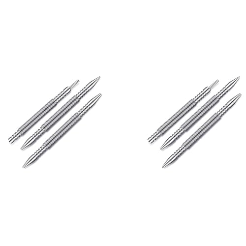 ClAZTyict 6-Teiliges Doppelkopf-Nagelsetzer- und Scharnierstift-Stanzer-Set, Hammerloser Federnagelstanzer Türscharnierstift-Entferner-Werkzeug 5000 PSI von ClAZTyict
