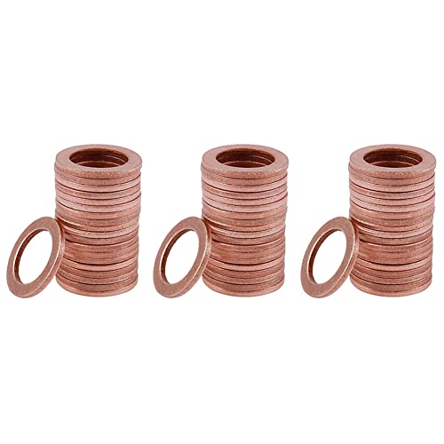 ClAZTyict 60 Stueck 12mm x 18mm x 1.5mm Kupfer Unterlegscheibe Ringeinfueger Dicht von ClAZTyict