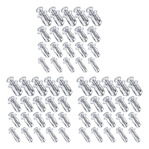 ClAZTyict 60 Stück M 4 M5 M6 M8 Jack-Muttern, Karbonstahl-Expansionsschraubenmutternbefestigungen Zur Sicherung Von Plattenrahmen-Containeretiketten von ClAZTyict