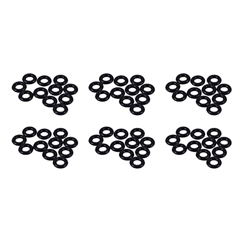 ClAZTyict 60 Stueck Schwarz Gummi Oil Seal O Shaped Ringe Dichtung Unterlegscheiben 8X4X2 mm von ClAZTyict