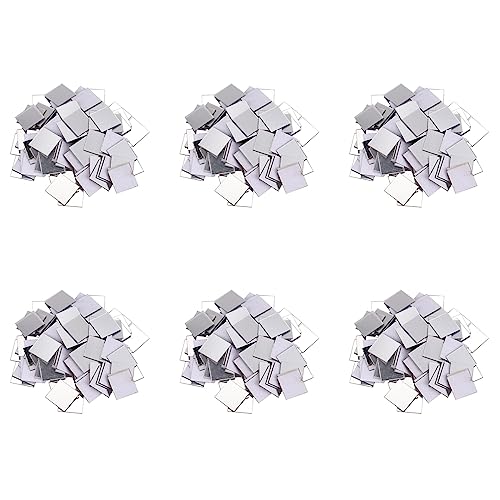 ClAZTyict 600 StÜCk Fliesen Wandaufkleber 3D Aufkleber Room Decor Stick (Silber) von ClAZTyict