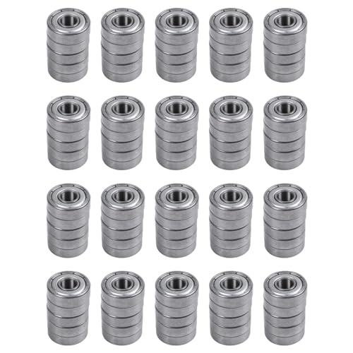 ClAZTyict 607Z 7 X 19 X 6Mm Doppelt Geschirmte Rillenkugellager 100 Stk von ClAZTyict