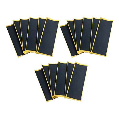 ClAZTyict 60x Schwarzes Brett Deck Ungeschnittene Klebeband Aufkleber Schwarze Schaumstoff Band Aufkleber 38mm x 110mm von ClAZTyict