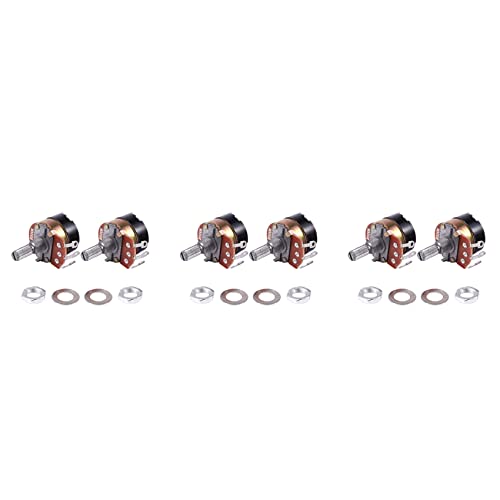 ClAZTyict 6Pcs 500K Ohm Single Linear Taper Potentiometer mit Ein/Aus-Schalter ClAZTyict 6Pcs 500K Ohm Single Linear Taper Potentiometer mit Ein/Aus-Schalter von ClAZTyict