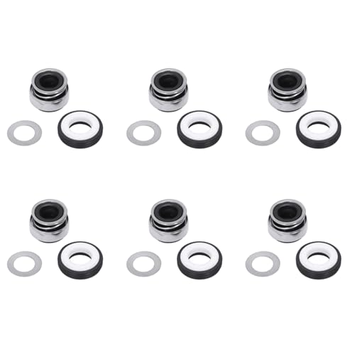 ClAZTyict 6X 14mm Spiralfeder Gummibalg Pump Gleitringdichtung 301-12 von ClAZTyict