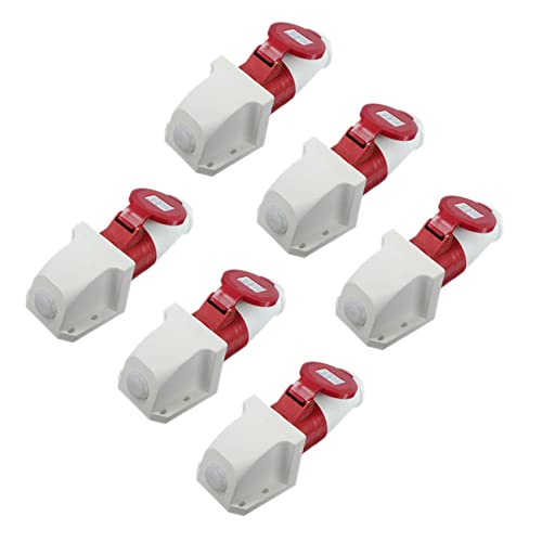 ClAZTyict 6X 16A 5-Poliger Stecker & Buchse Wetter IP44 3 Phase 380-415V 3P + N + Erde 16A von ClAZTyict
