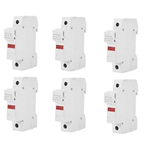 ClAZTyict 6X RT18-32X AC 380V 32A 1 Polig 10X38mm DIN-Schienenmontage Sicherungsfassung Basis von ClAZTyict