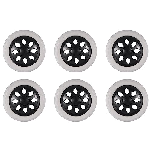 ClAZTyict 6X Schwarz & Plastikkern Schaum Raeder Rollwagen Radunteranordnung 15,8 x 3,4 cm von ClAZTyict