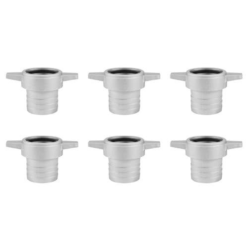 ClAZTyict 6X Wasser Pumpen Anschlüsse 2 Aluminium Rohr Verbindung Schlüssel mit Gummi Dichtung Pumpen Anschluss Rohr Anschluss von ClAZTyict