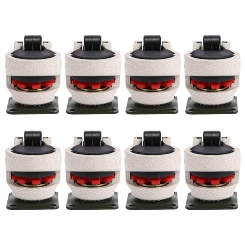 ClAZTyict 8 StüCke Versenkbare Nivellier Rollen Industrielle Maschine Lenk Rolle Lenk Rolle für Büro Stuhl Trolley 220 £ KapazitäT -40F von ClAZTyict