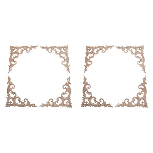 ClAZTyict 8 Teile Geschnitzte Ecke Onlay Applique Unlackiert Rahmen Schrank Schrank Aufkleber Für Haus Wohnmöbel Dekoration 15 cm von ClAZTyict