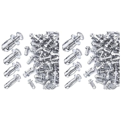 ClAZTyict 80 Stück M 4 M5 M6 M8 Blütenblattmuttern, Expansionsschraubenmutter, für Hohlwandeisen, Kunststoff, Pressspan, Hartfaserplatte, Silber ClAZTyict 80 Stück M 4 M5 M6 M8 Blütenblattmuttern, Expansionsschraubenmutter, für Hohlwandeisen, Kunststoff, Pressspan, Hartfaserplatte, Silber von ClAZTyict