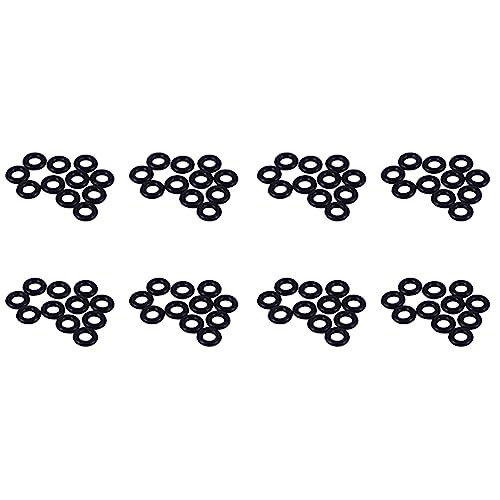 ClAZTyict 80 Stueck Schwarz Gummi Oil Seal O Shaped Ringe Dichtung Unterlegscheiben 4X2 mm von ClAZTyict